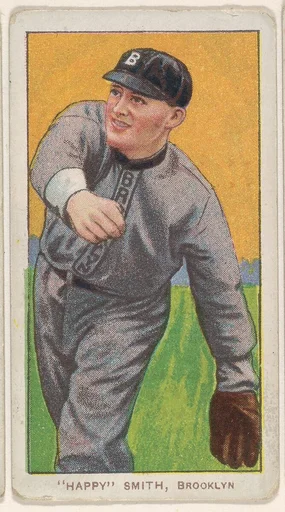"Happy" Smith, Brooklyn, National League, from the White Border series (T206) for the American Tobacco Company