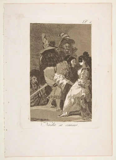 Plate 6 from "Los Caprichos": Nobody knows himself (Nadie se conoce)