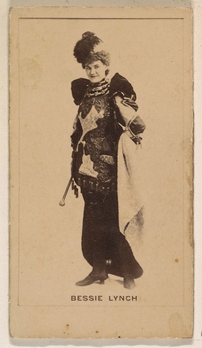Bessie Lynch, from the Actresses series (N245) issued by Kinney Brothers to promote Sweet Caporal Cigarettes — Kinney Brothers Tobacco Company