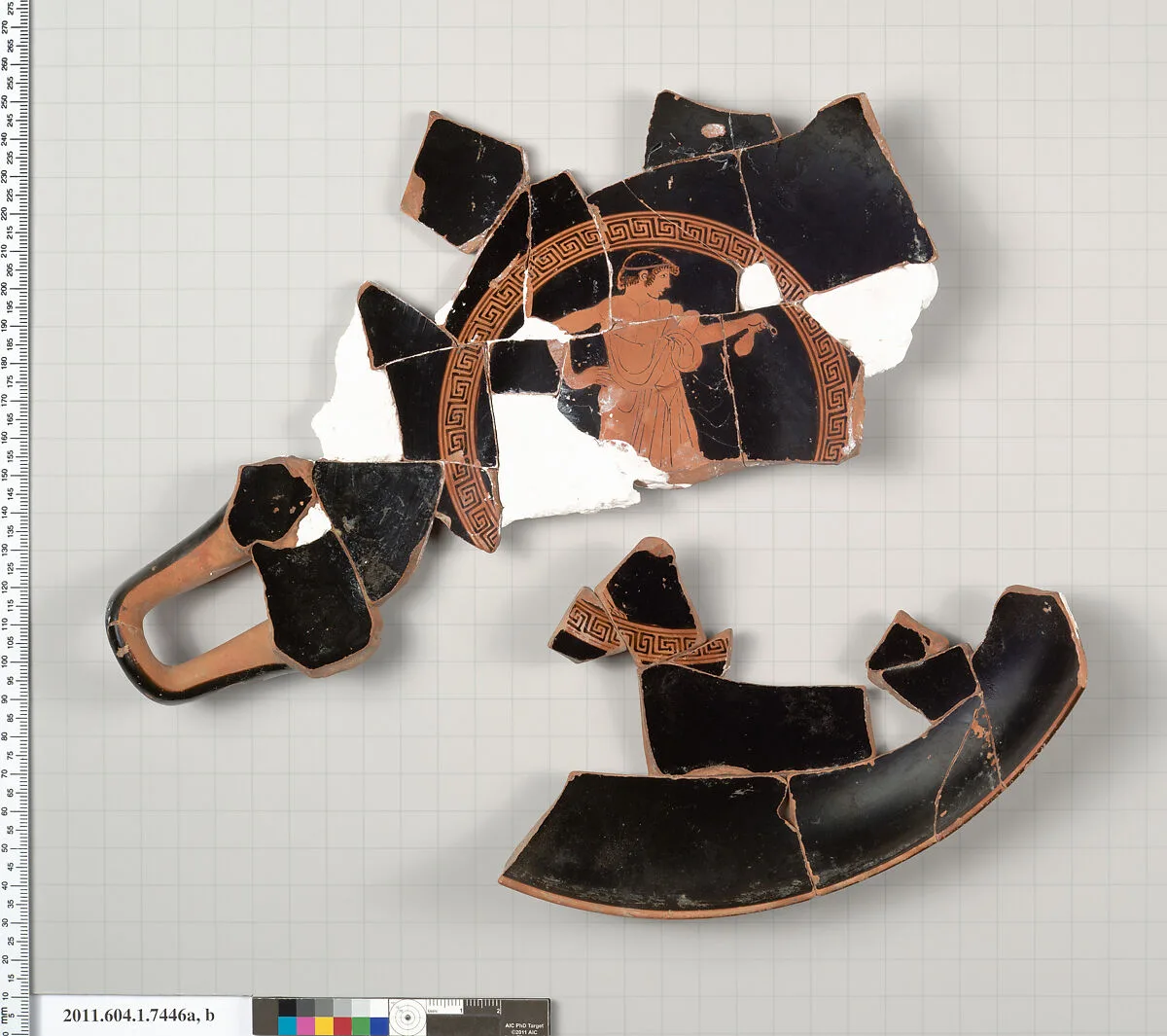 Terracotta fragments of a kylix (drinking cup) — Unknown