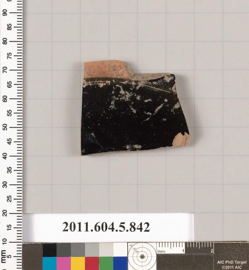 Terracotta fragment of a kylix (drinking cup) — Unknown