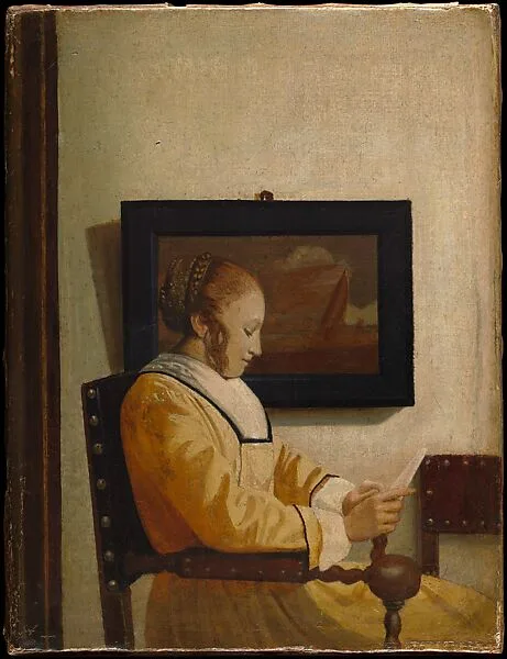 A Young Woman Reading — Johannes Vermeer