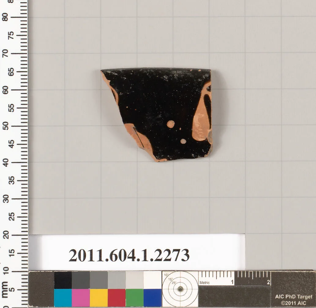 Terracotta rim fragment of a kylix (drinking cup) — Unknown