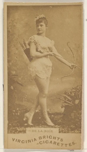 De La Rose, from the Actors and Actresses series (N45, Type 1) for Virginia Brights Cigarettes