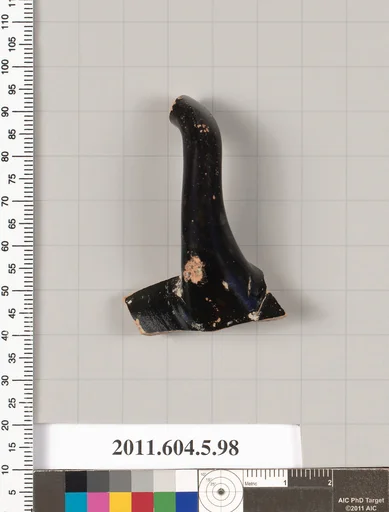 Terracotta fragment of a stemless kylix (drinking cup)?