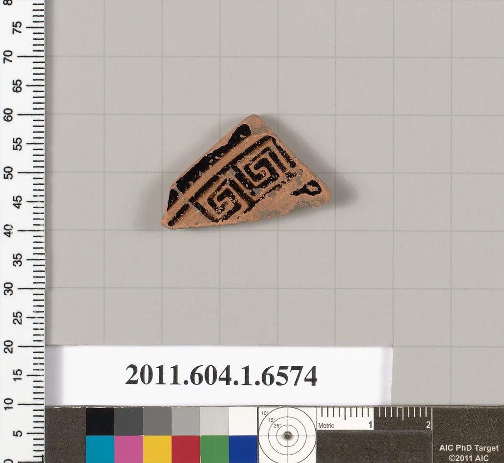 Terracotta fragment of a kylix (drinking cup) — Unknown