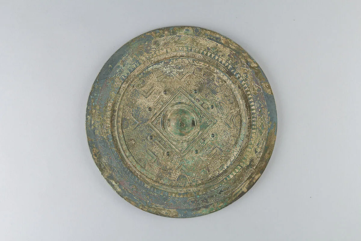 神獣鏡|Mirror (Shinjūkyō) Based on Han Dynasty Prototype with Cosmological Design — Unknown