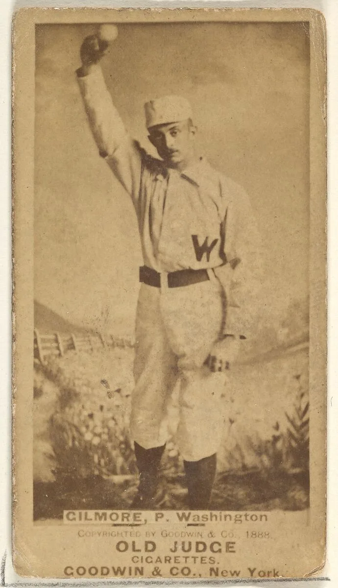 Frank T. Gilmore, Pitcher, Washington Nationals, from the Old Judge series (N172) for Old Judge Cigarettes — Goodwin & Company