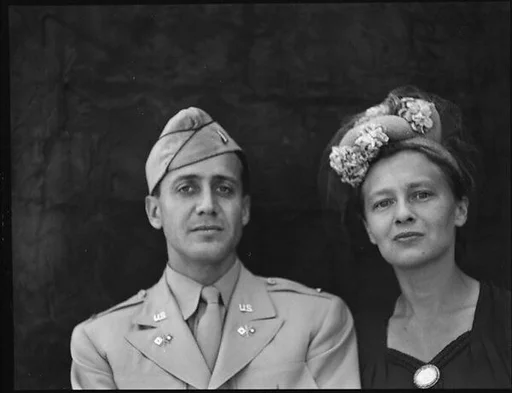 [Unidentified Couple on Roof of 441 East 92nd Street Apartment Building?, New York City]