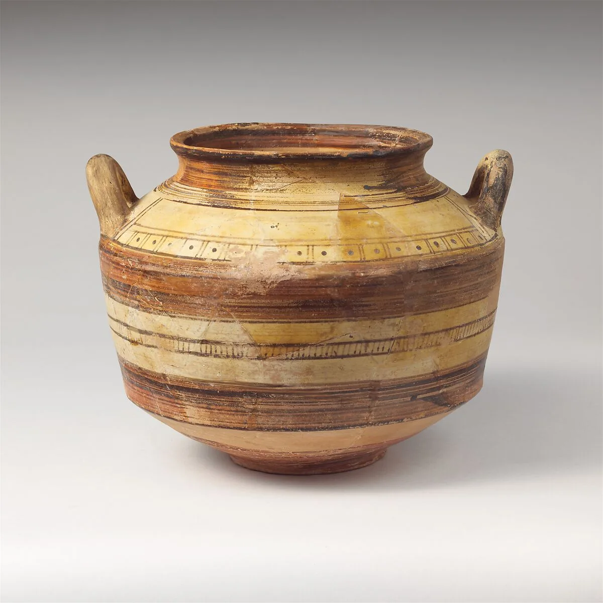 Terracotta jar with vertical handles — Unknown