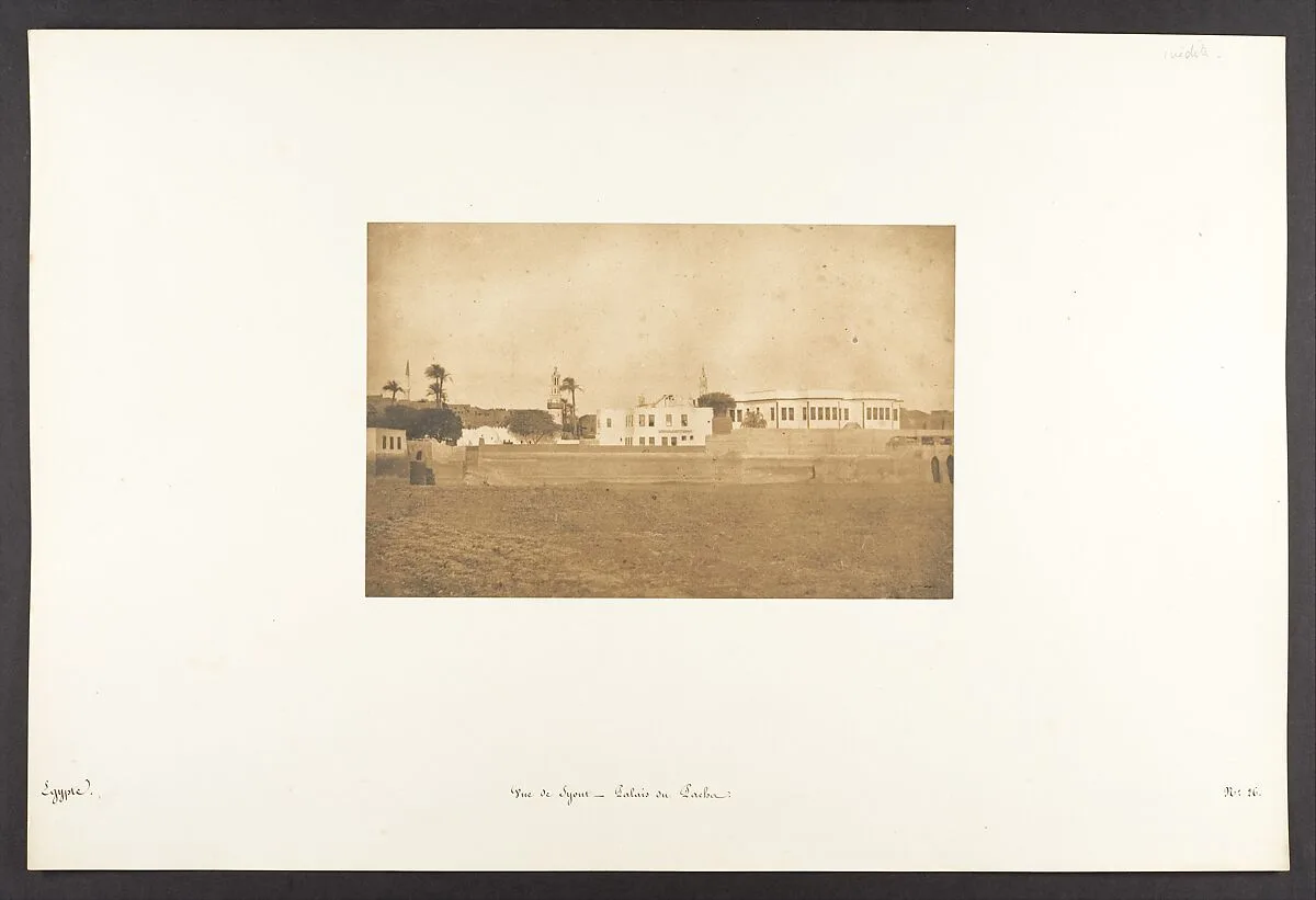 Vue de Syout - Palais du Pacha — Maxime Du Camp