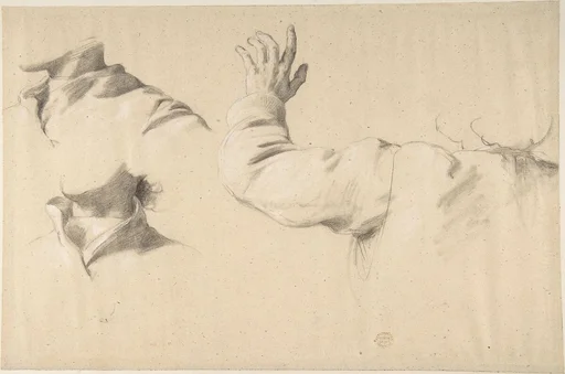 Studies of Drapery in Sleeve and Collars