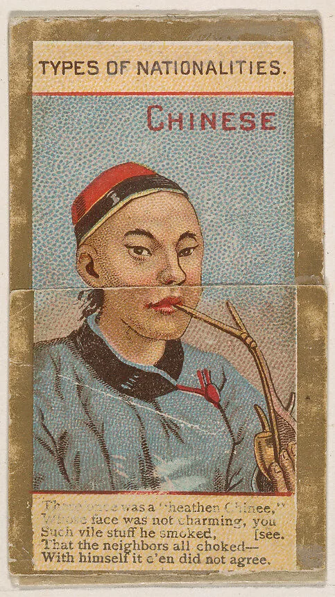 Chinese, from Types of Nationalities (N240) issued by Kinney Bros. — Kinney Brothers Tobacco Company