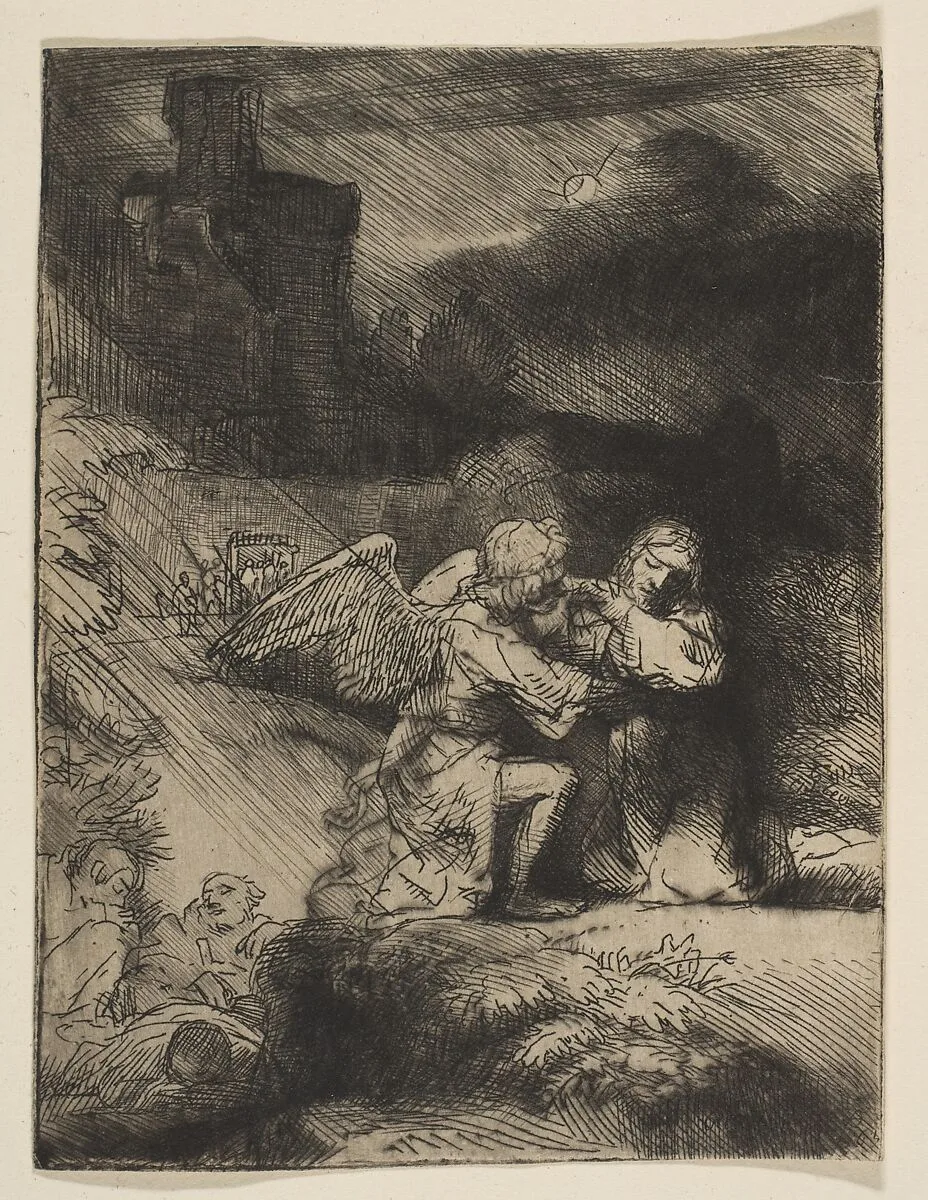 The Agony in the Garden — Rembrandt (Rembrandt van Rijn)