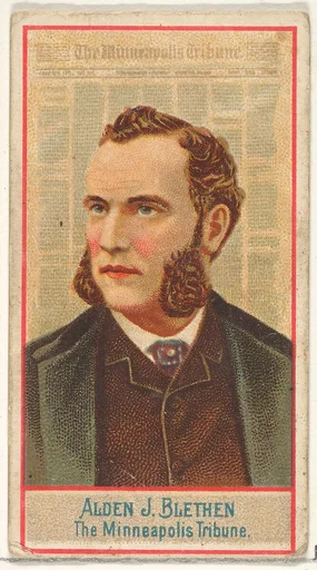Alden J. Blethen, The Minneapolis Tribune, from the American Editors series (N1) for Allen & Ginter Cigarettes Brands