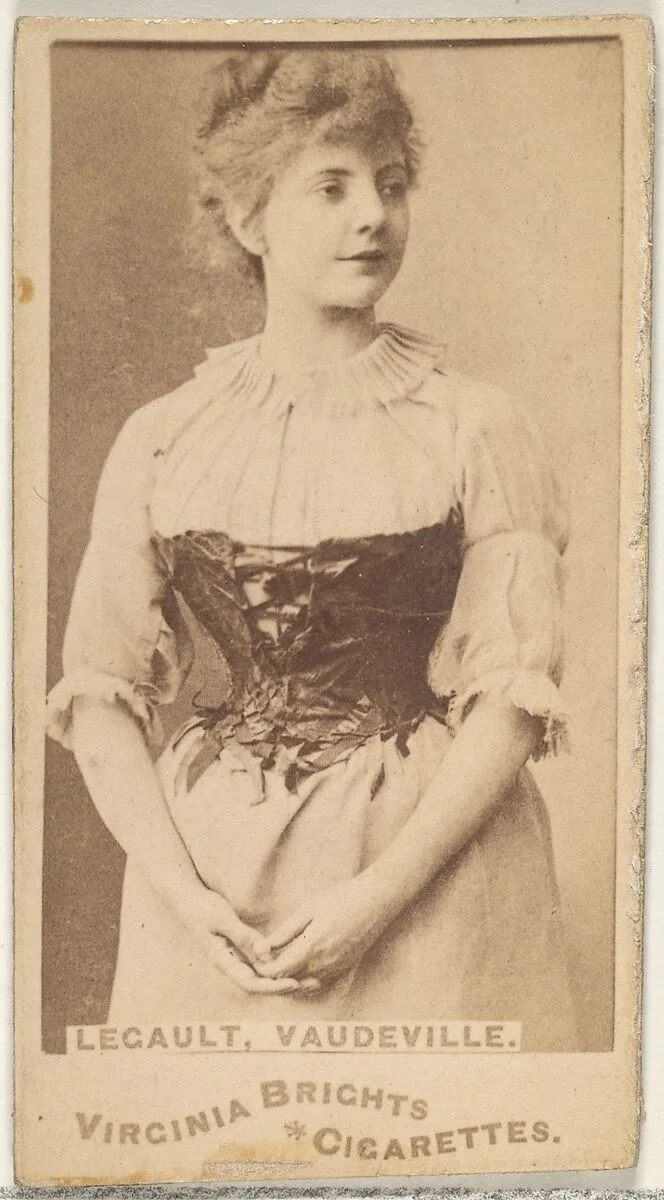 Legault, Vaudeville, from the Actors and Actresses series (N45, Type 1) for Virginia Brights Cigarettes — Allen & Ginter