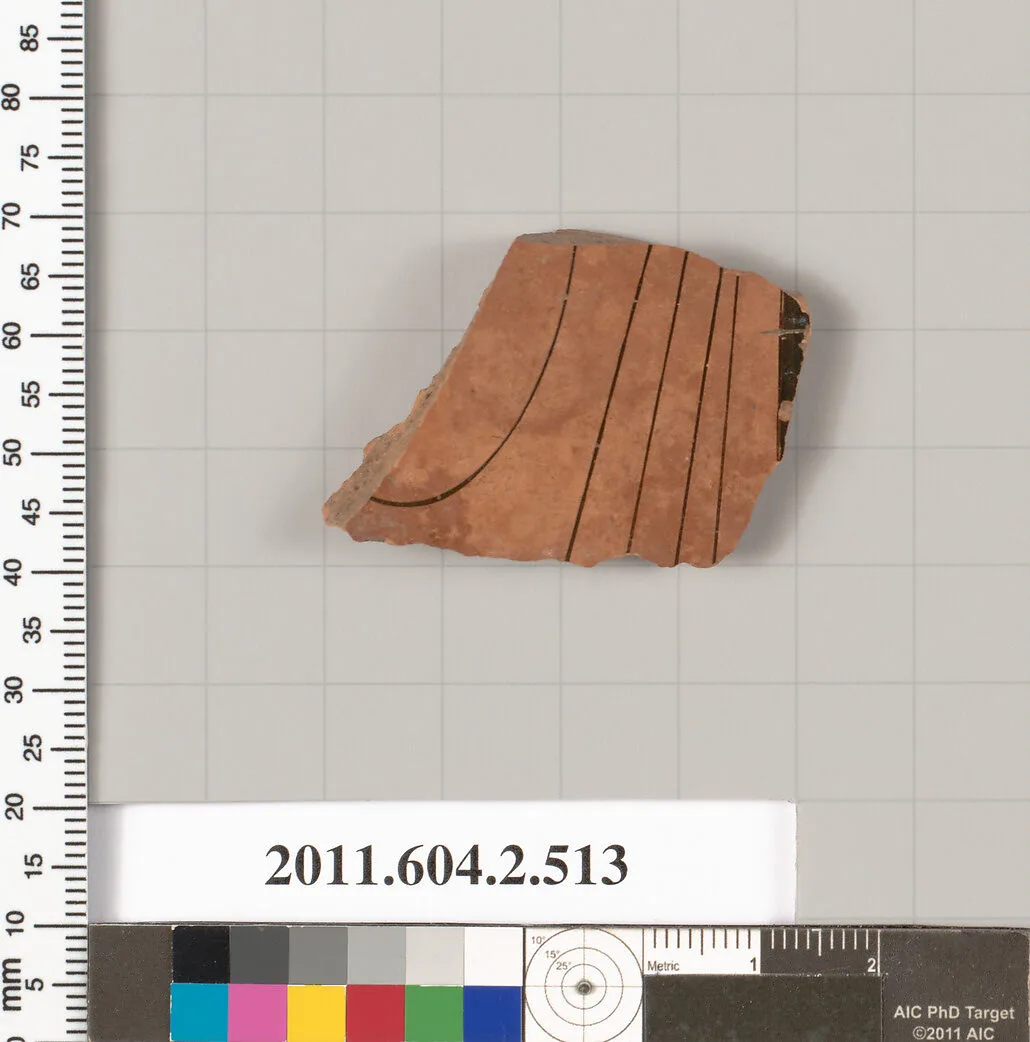 Terracotta fragment of a column-krater (bowl for mixing wine and water) — Unknown