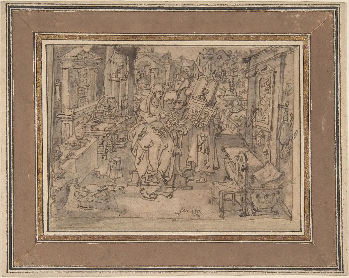Vanitas — Jan van der Straet, called Stradanus