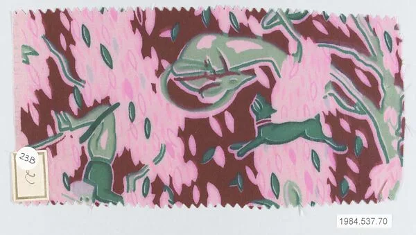Textile sample, from the ¦Franko Prints¦ series — Joseph Urban|Frank Silk Mills, Inc.