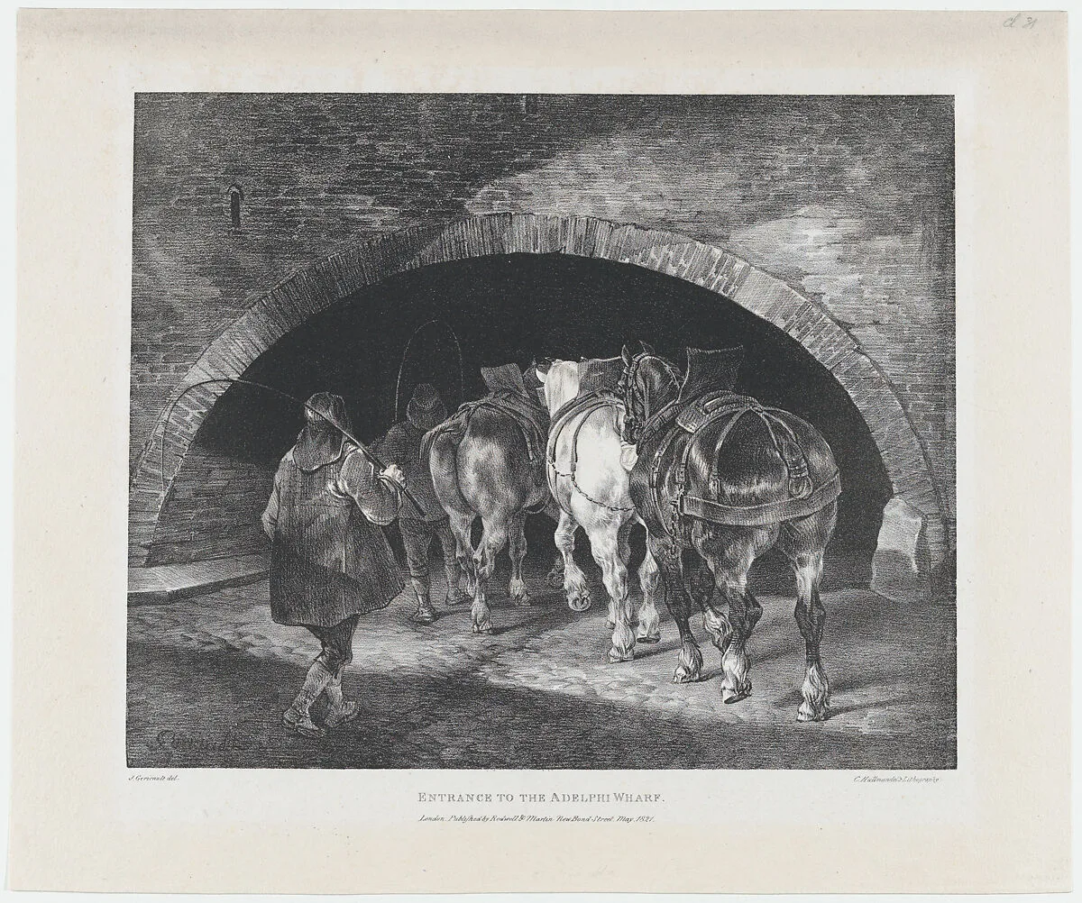 Entrance to the Adelphi Wharf — Rodwell & Martin|Théodore Gericault|Charles Joseph Hullmandel