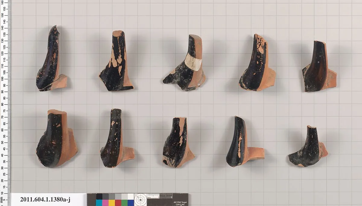 Terracotta fragments of kylikes (drinking cups) — Unknown