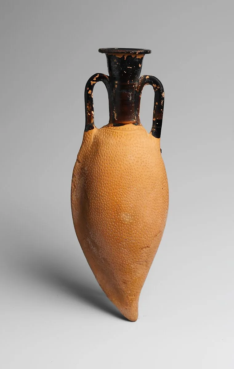 Terracotta amphoriskos (oil flask) — Unknown