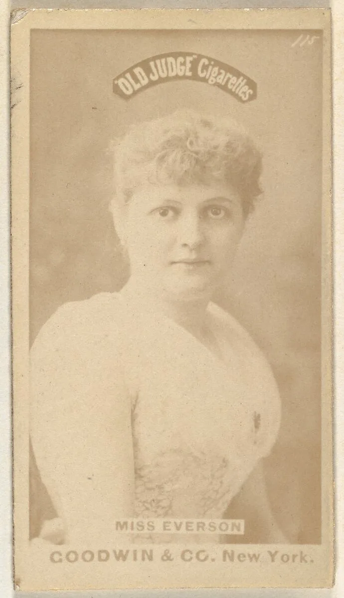 Miss Everson, from the Actors and Actresses series (N171) for Old Judge Cigarettes — Goodwin & Company