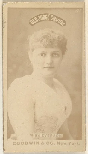 Miss Everson, from the Actors and Actresses series (N171) for Old Judge Cigarettes
