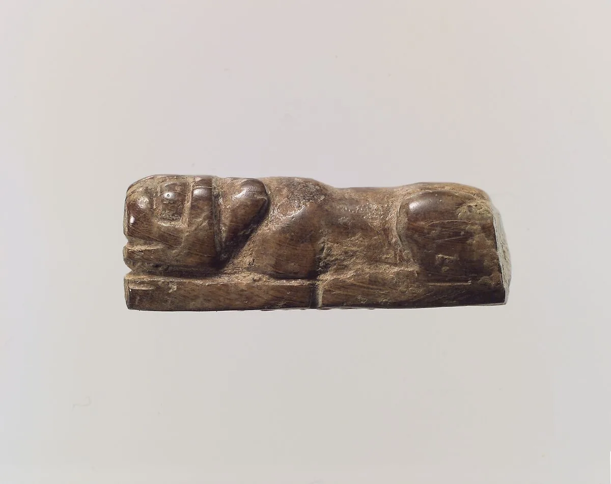 Figure of crouching lion — Unknown