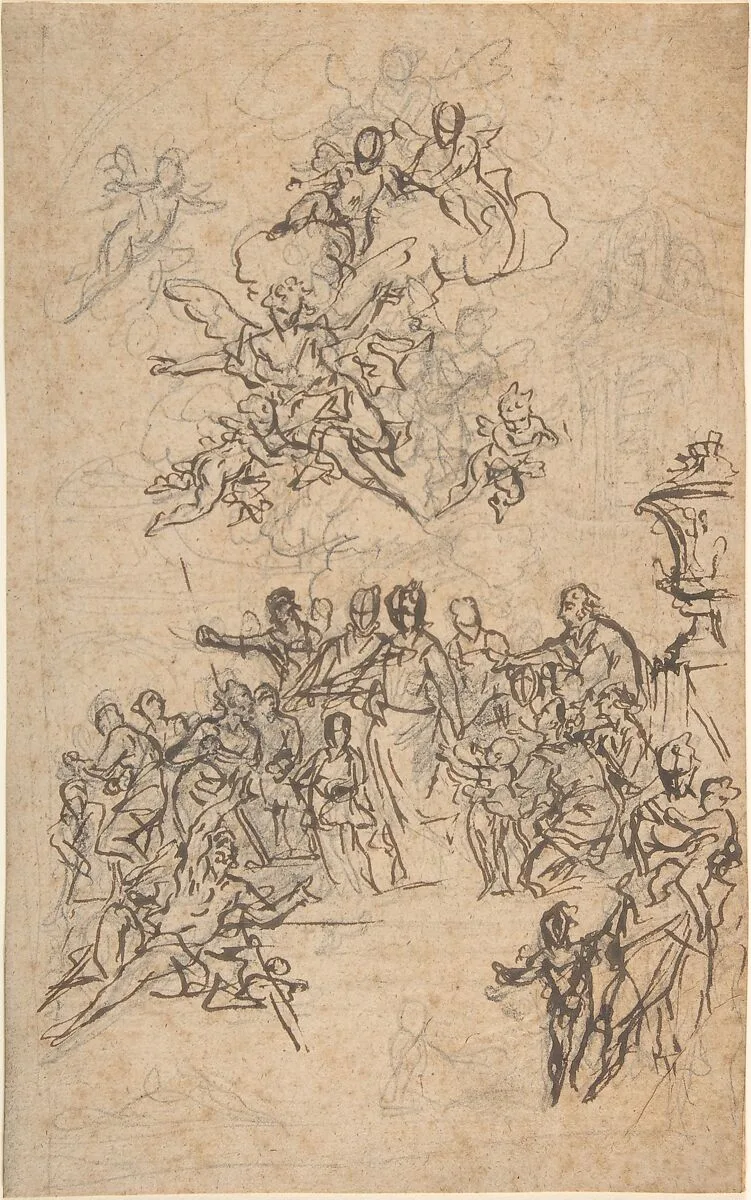 Saint Elisabeth of Portugal Giving Alms to the Poor — Daniel Gran