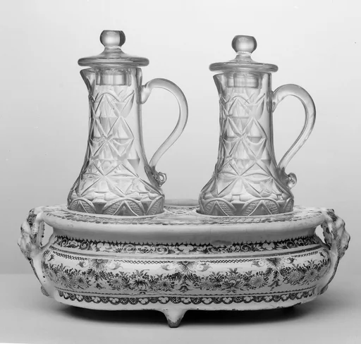 Cruet stand with cruets