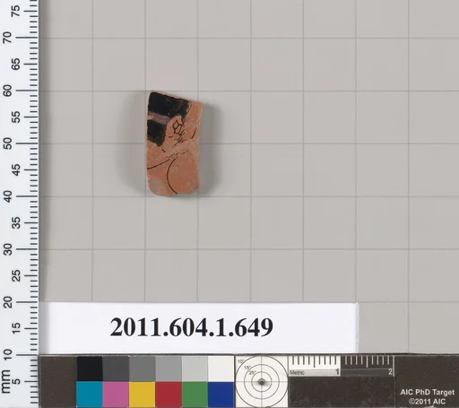 Terracotta fragment of a kylix (drinking cup)