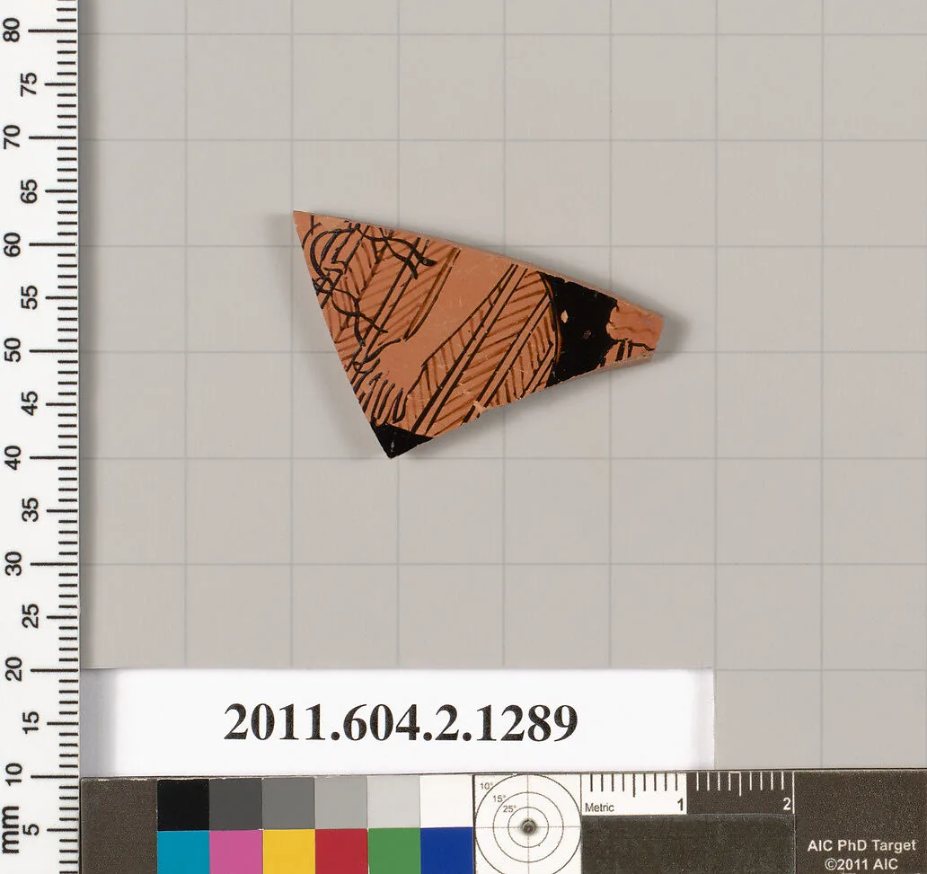 Terracotta fragment of a skyphos (deep drinking cup) — Unknown