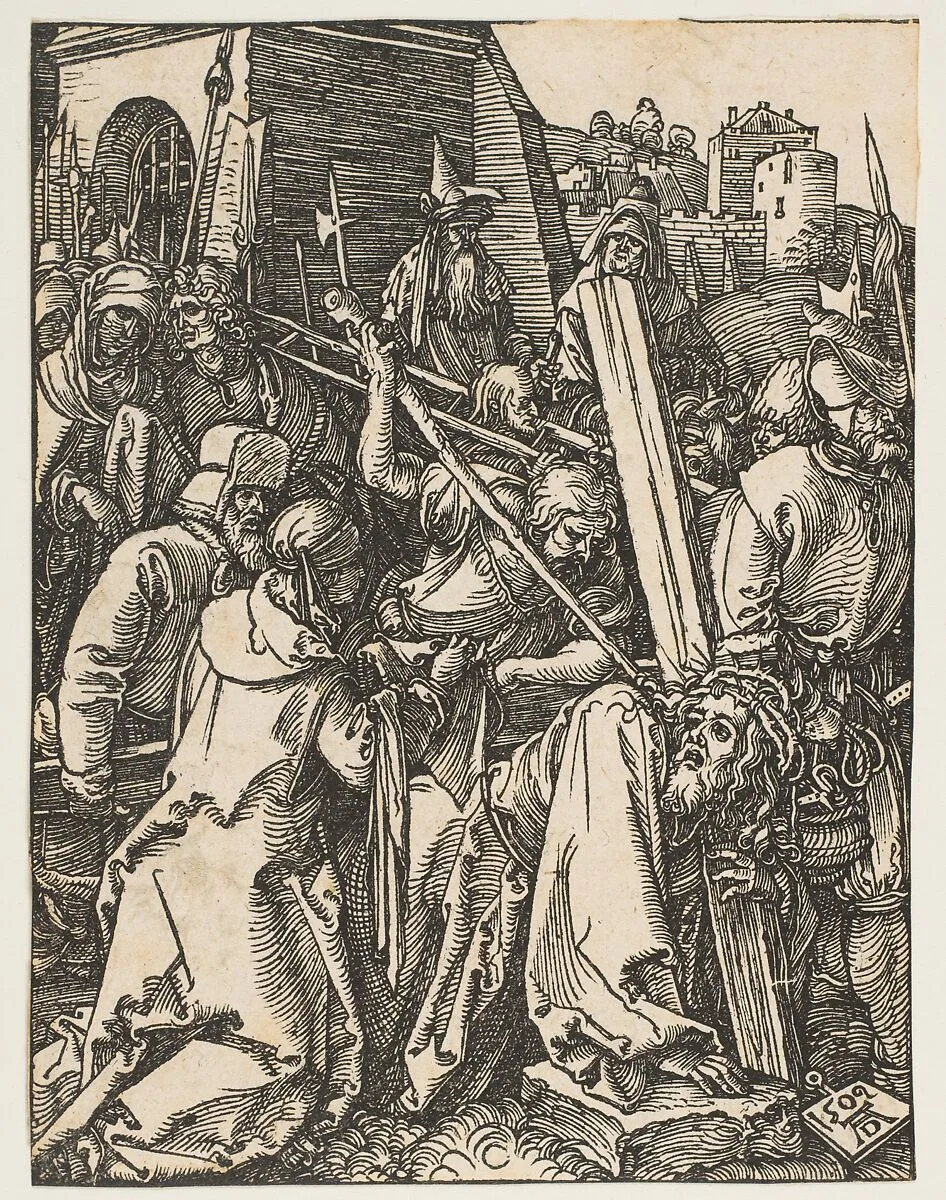 Christ Carrying the Cross, from "The Small Passion" — Albrecht Dürer