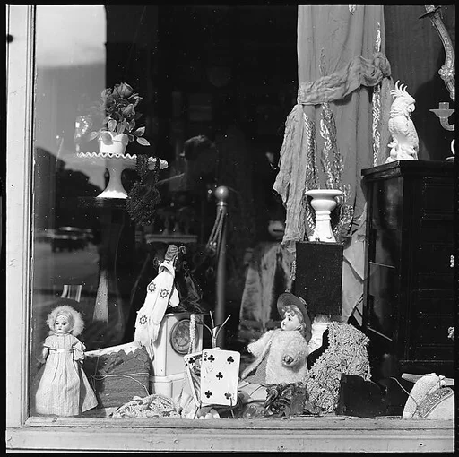 [7 Views of Palmistry Sign and Junk Shop Window, Third Avenue, New York City]