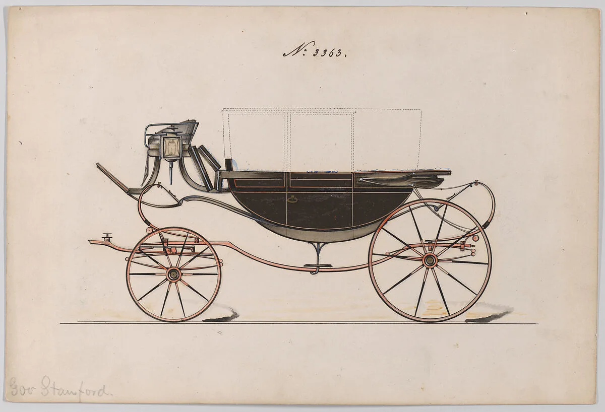 Design for Landau, No. 3363 — Brewster & Co.