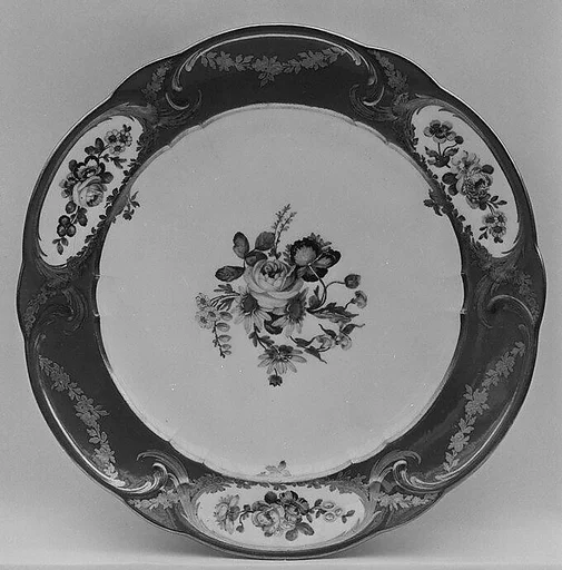 Plate (Assiette à palmes) (1 of 102) (part of a service)