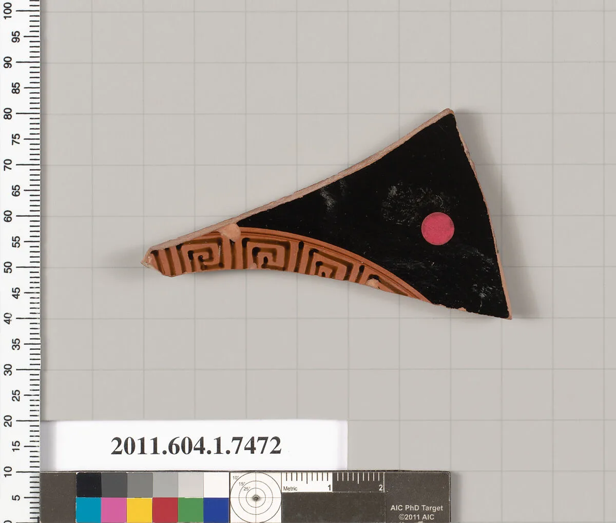 Terracotta fragment of a kylix (drinking cup) — Unknown