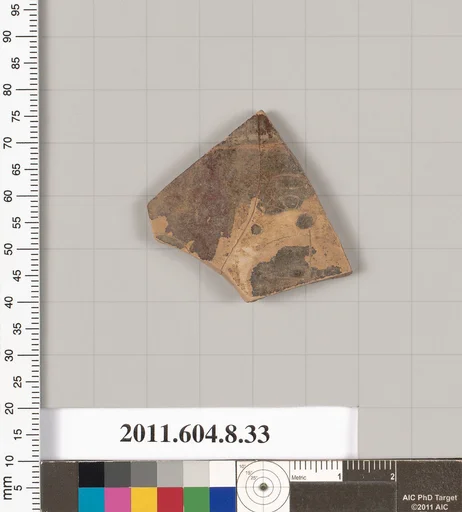 Terracotta fragment of a closed shape