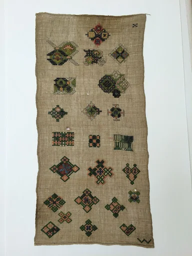 Embroidered spot sampler