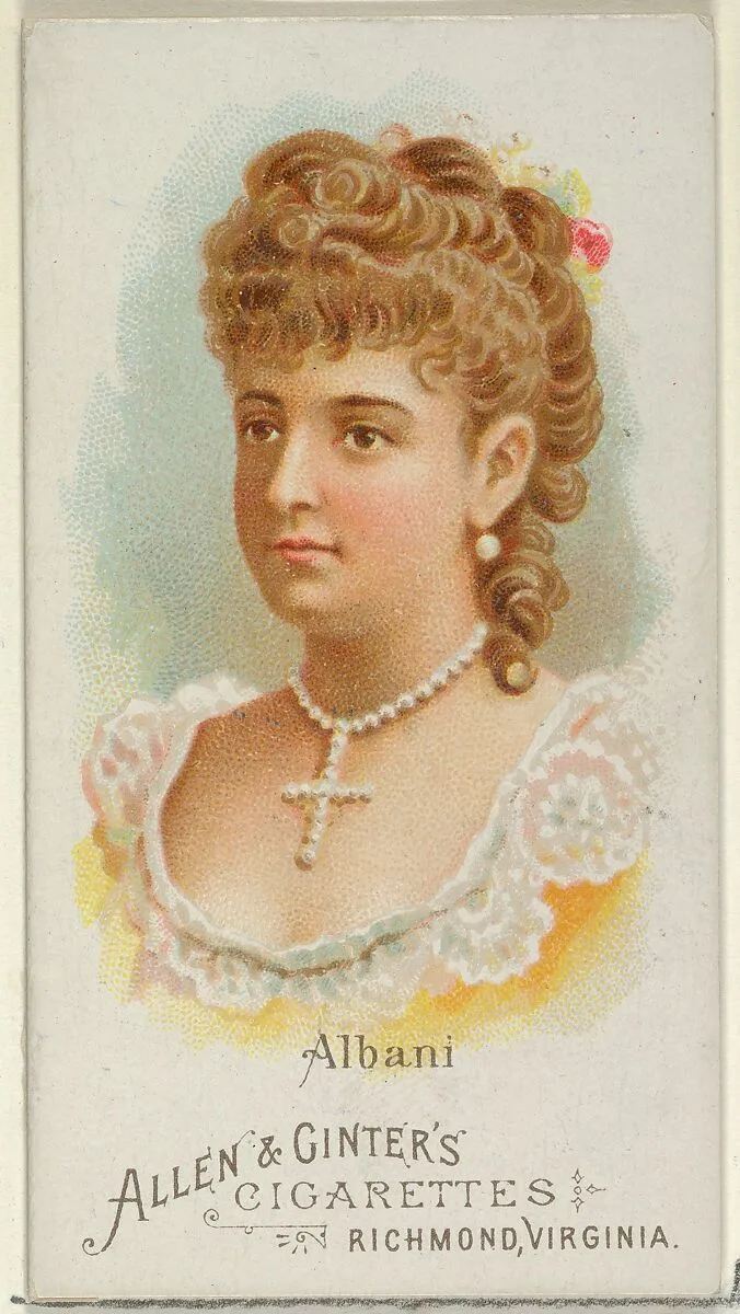 Albani, from World's Beauties, Series 1 (N26) for Allen & Ginter Cigarettes — Allen & Ginter