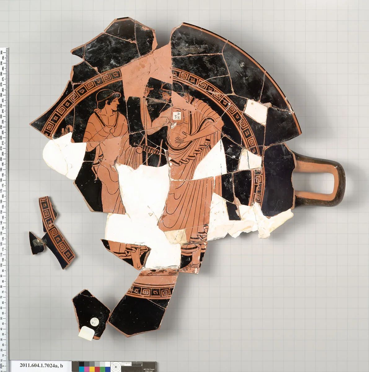Terracotta fragments of a kylix (drinking cup) — Unknown