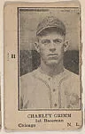 Charley Grimm, 1st Baseman, Detroit, American League, from the Baseball Players strip card set (W590) — Unknown