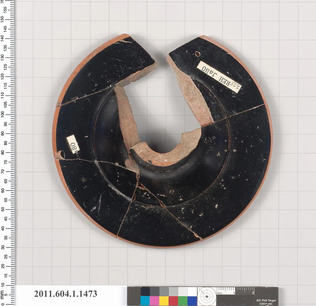 Terracotta fragment of a kylix (drinking cup) — Unknown