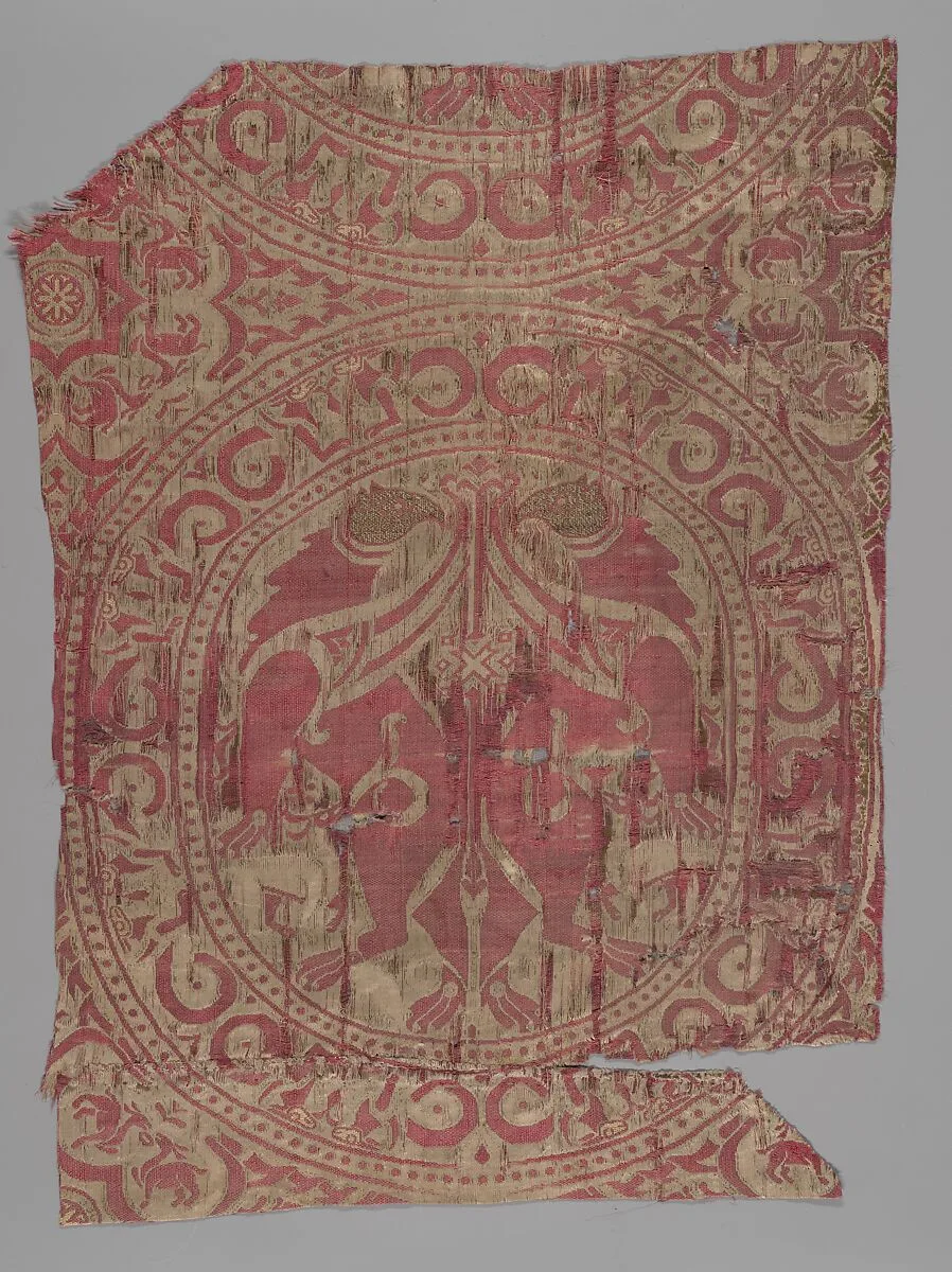 Textile Fragment from the Shrine of San Librada, Sigüenza Cathedral, Spain — Unknown