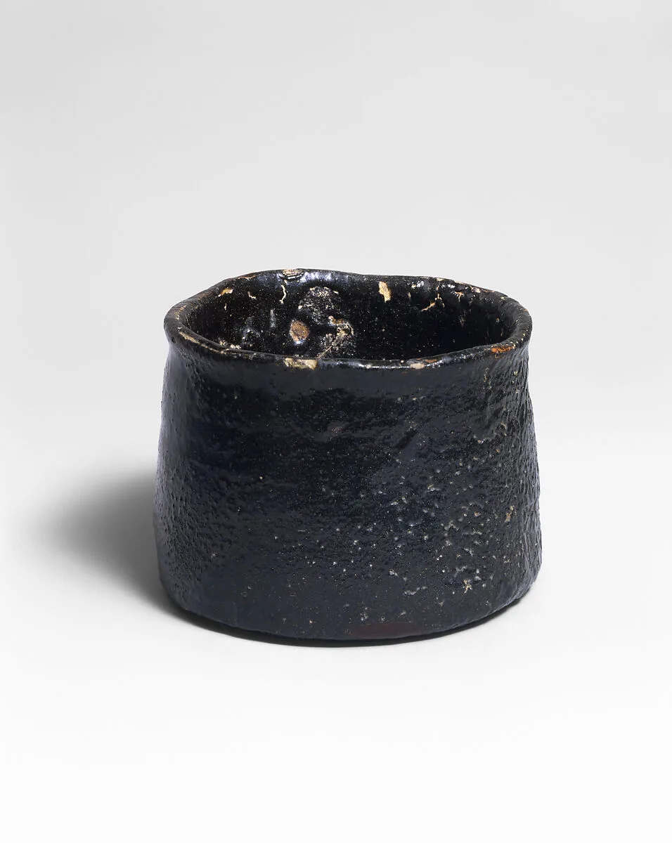 瀬戸黒茶碗 「鉄槌」|Black Seto (Seto-guro) Tea Bowl, named Iron Mallet (Tettsui) — Unknown