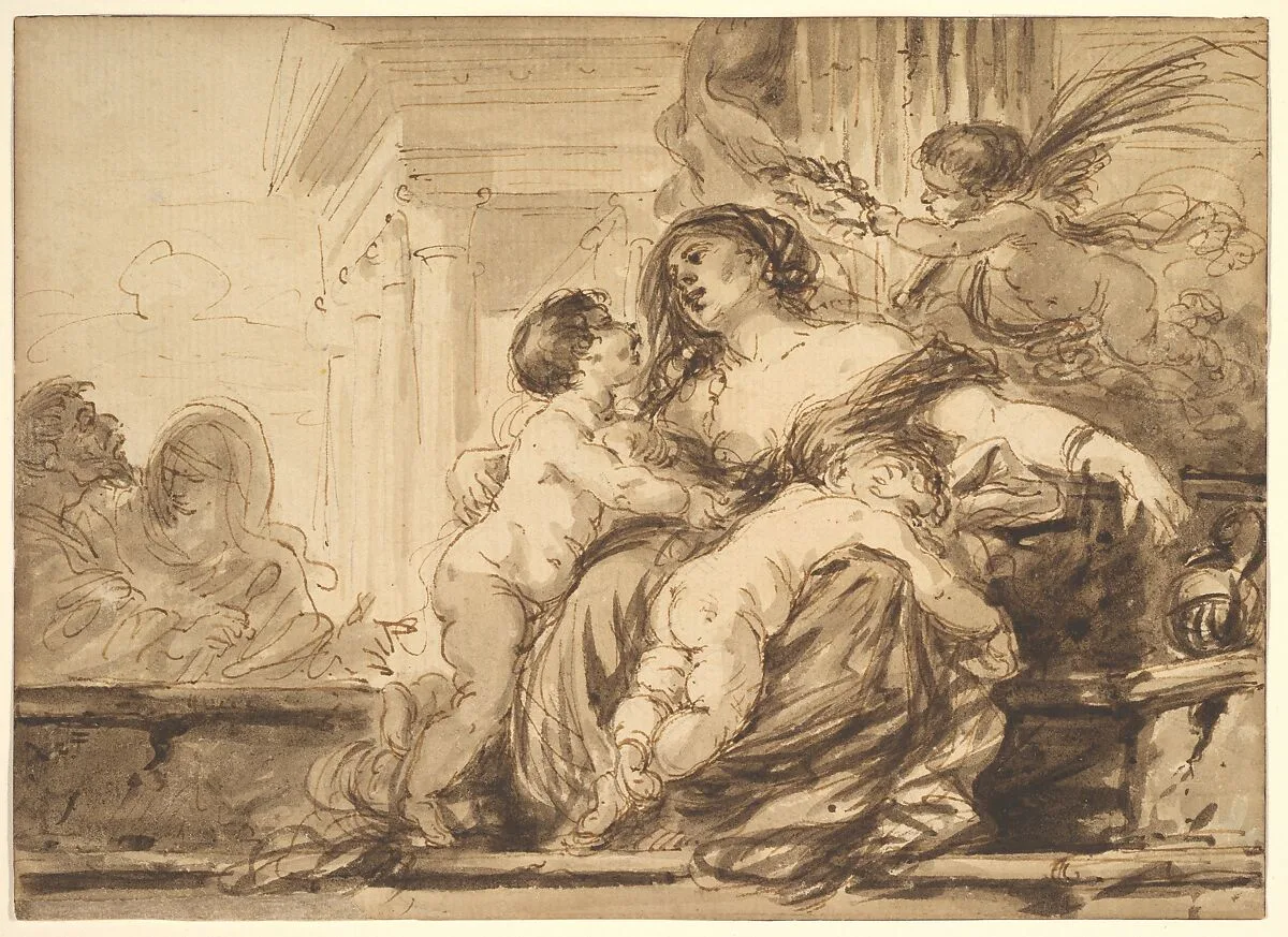 An Allegory of Charity — Jean Jacques Lagrenée