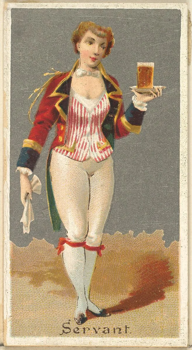 Servant, from the Occupations for Women series (N166) for Old Judge and Dogs Head Cigarettes — Goodwin & Company