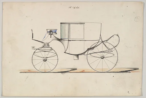 Design for Coupé, no. 641 ("Large Size Round Front Coupe on C Springs")
