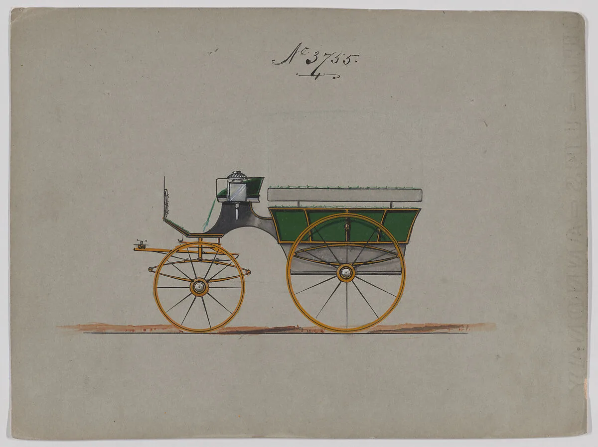 Design for Omnibus or Wagonette, no. 3755 — Brewster & Co.